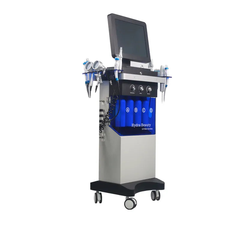 Cosderma 14-in-1 Hydrodermabrasion Facial Machine with LED Mask Side