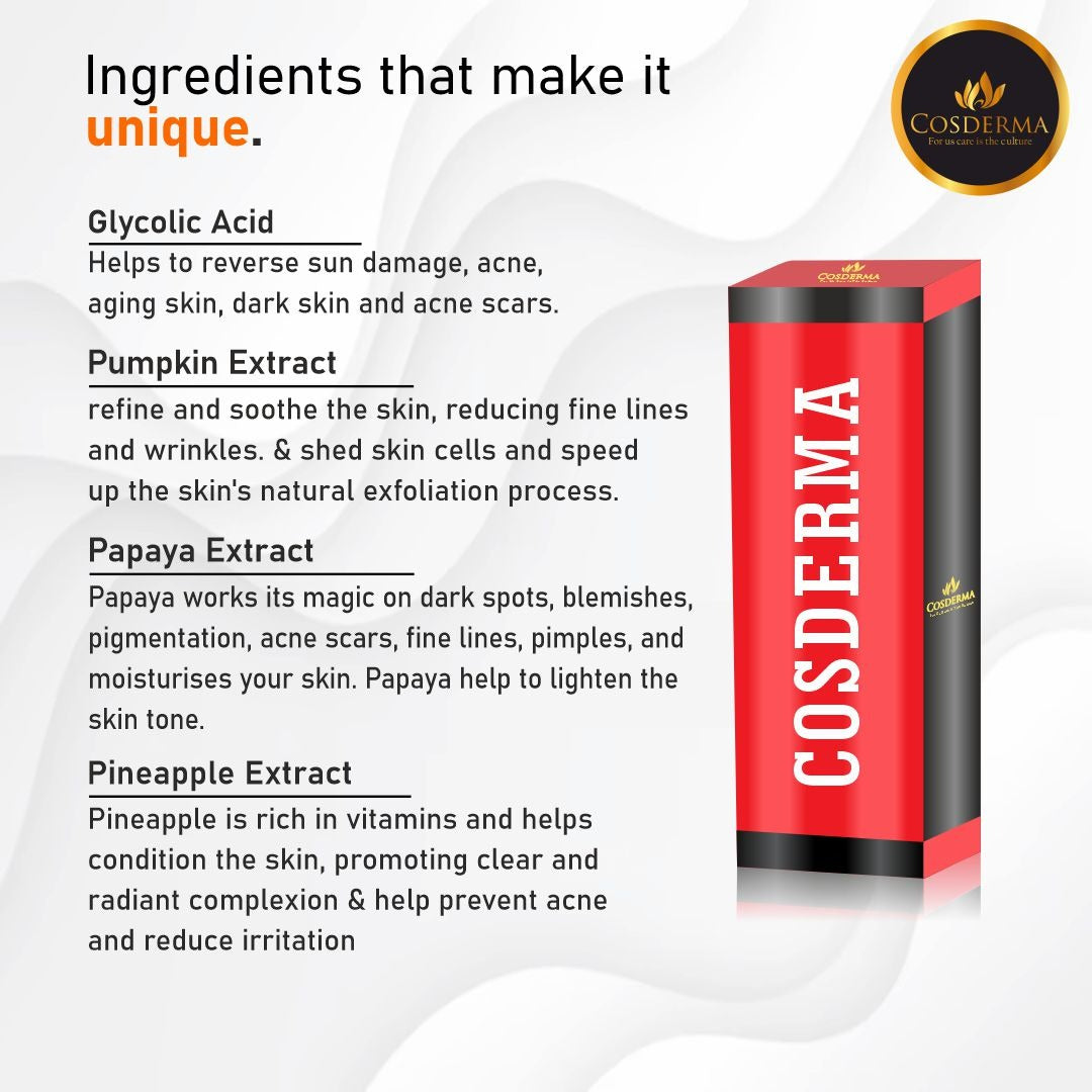 Cosderma Pumpkin Peel – Exfoliating Skin Treatment for Radiance