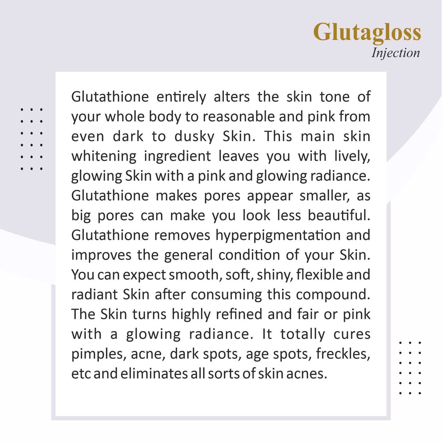 Cosderma Glutagloss Glutathione 1200 mg Injection with Vitamin C – Skin Whitening & Brightening Formula (IM/IV Use Only) - ⚠️ DOCTOR’S PRESCRIPTION REQUIRED