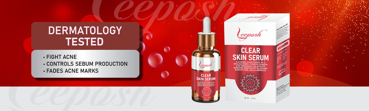 Leeposh Clear Skin Serum | 12% Niacinamide Serum + Zinc PCA 2% for Acne, Spots, Scars, and Melasma