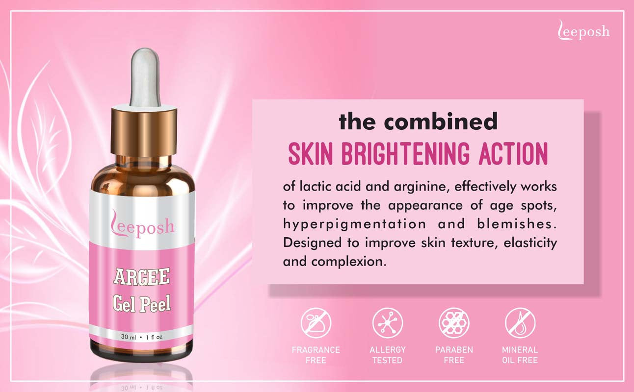Leeposh Argee Peel - Lactic Acid & Arginine for Youthful, Radiant Skin