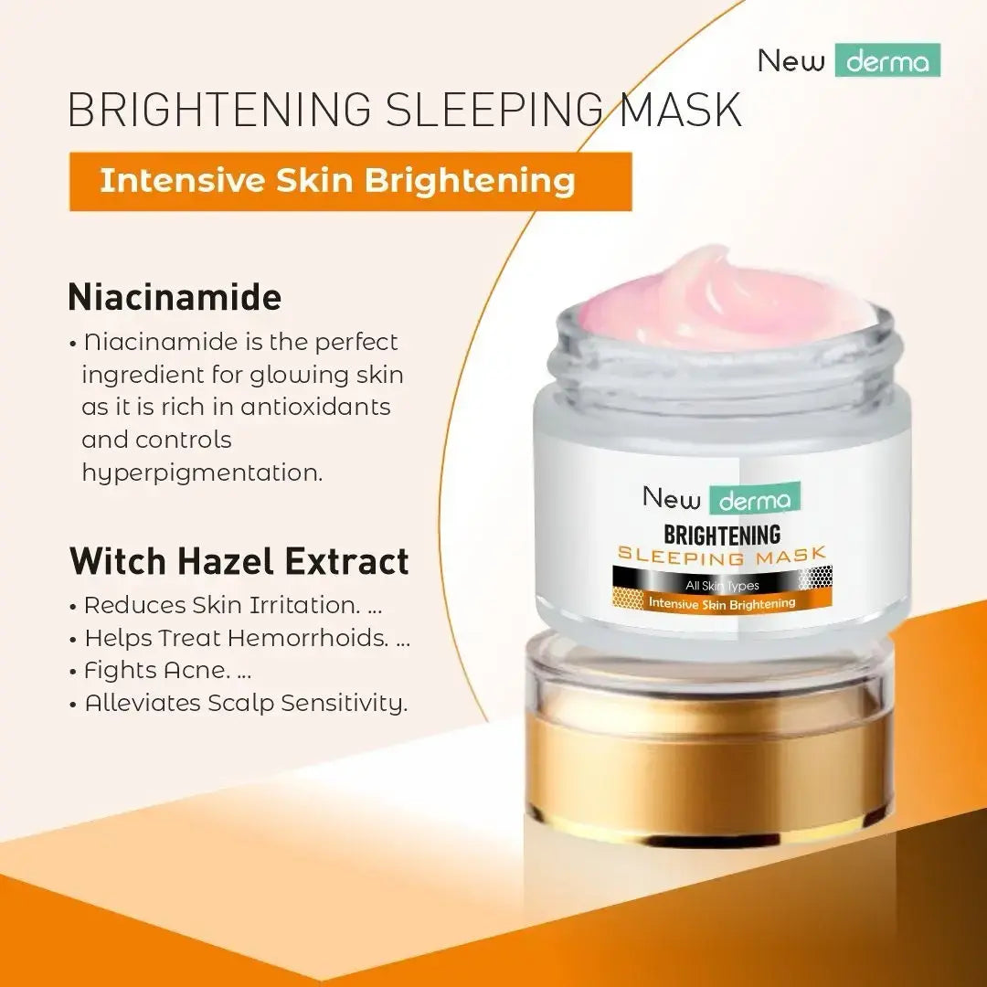 Newderma Brightening Sleeping Mask | Overnight Radiance Boost