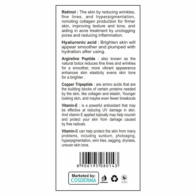 Cosderma Retinol Serum - Advanced Anti-Aging Treatment with Vitamin A