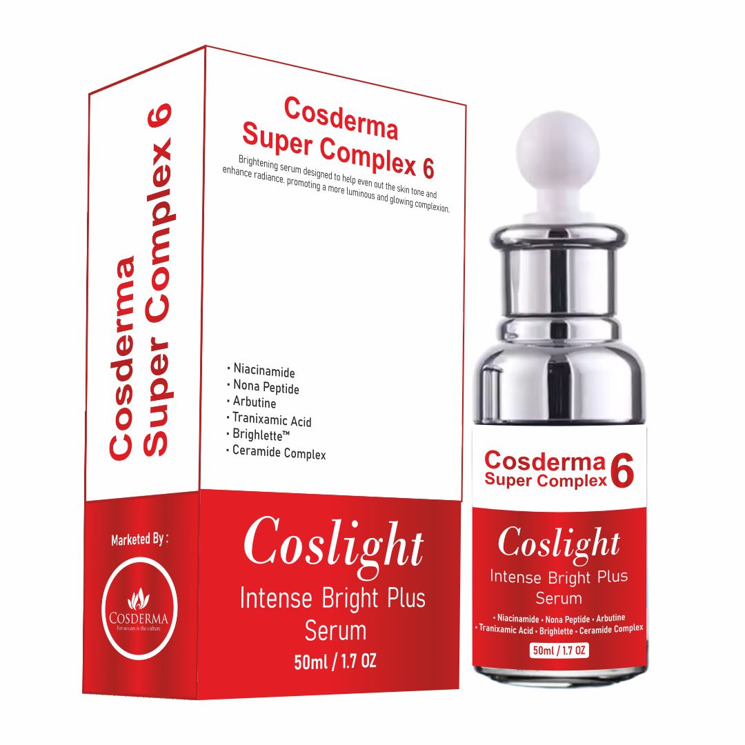 Coslight Intense Bright Plus Serum – Advanced Brightening & Hydration | Cosderma Super Complex 6