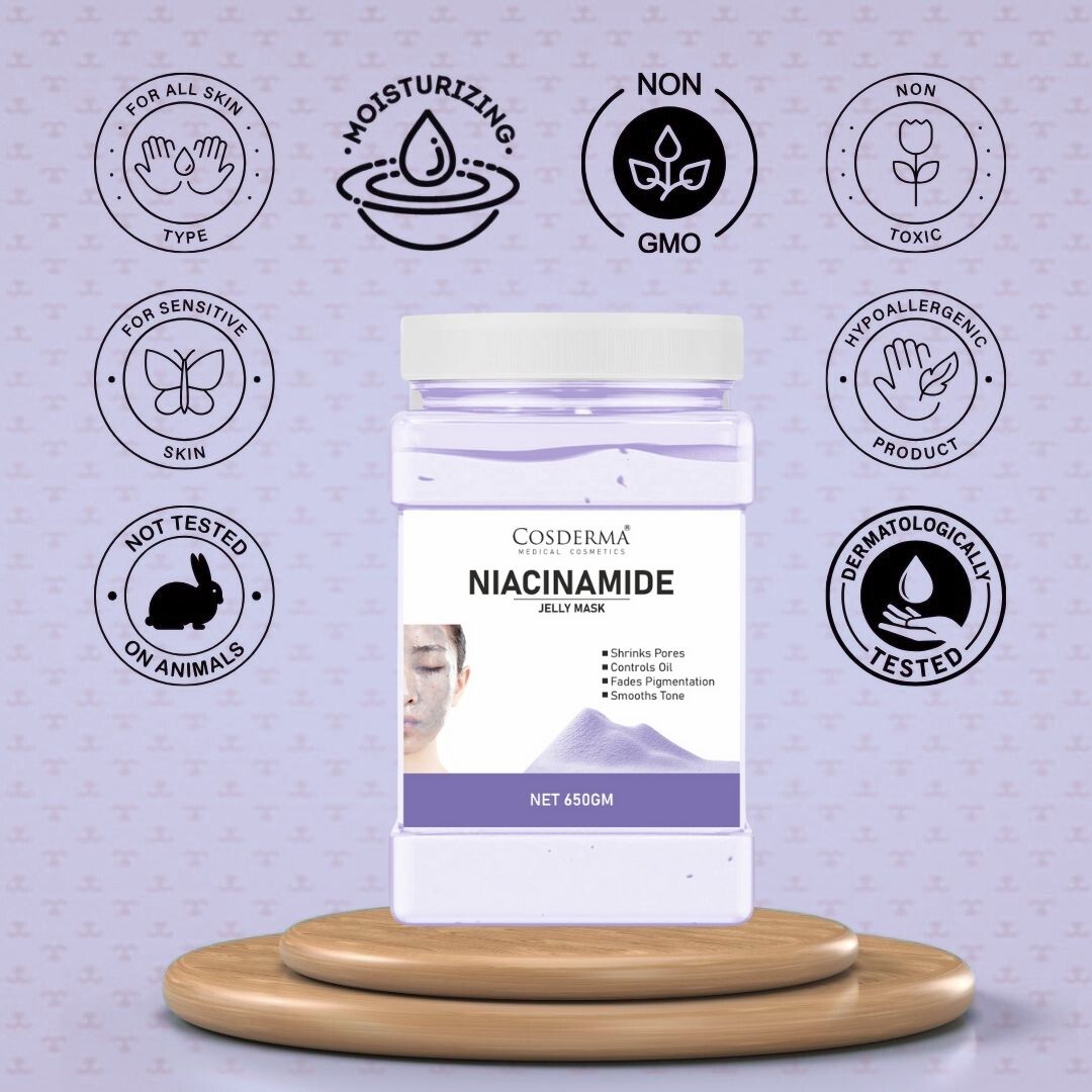 Cosderma Niacinamide Jelly Mask – Pore-Minimizing, Oil-Control & Brightening Face Mask (650gm)