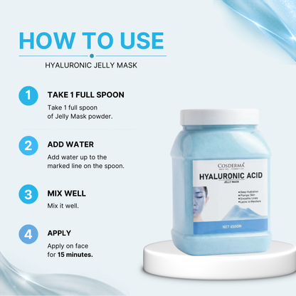 Cosderma Hyaluronic Acid Jelly Mask – Deep Hydration & Skin Plumping (650gm)
