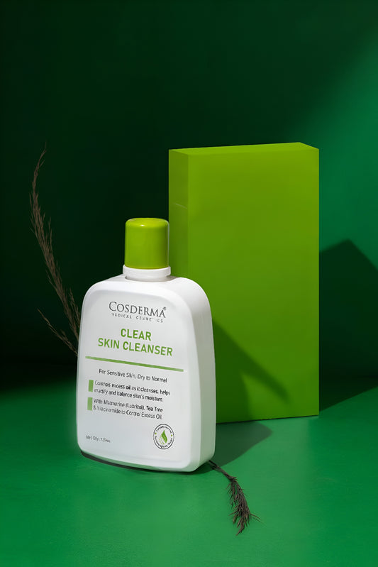 Cosderma Clear Skin Cleanser for Oily & Acne-Prone Skin – Oil Control & Mattifying Formula