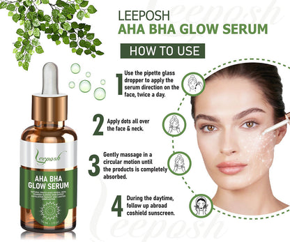 Leeposh AHA BHA Serum - Exfoliating & Acne Scar Reduction Serum