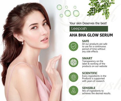 Leeposh AHA BHA Serum - Exfoliating & Acne Scar Reduction Serum