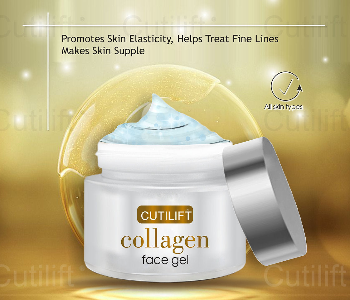 Cutilift Collagen Face Gel - Hydration and Anti-Aging Treatment for All Skin Types (30g)