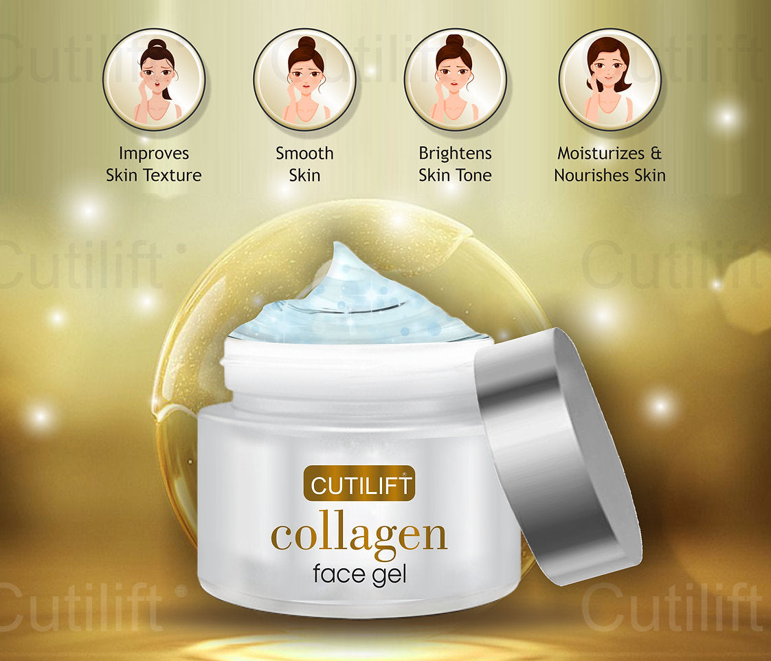 Cutilift Collagen Face Gel - Hydration and Anti-Aging Treatment for All Skin Types (30g)