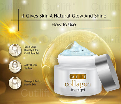 Cutilift Collagen Face Gel - Hydration and Anti-Aging Treatment for All Skin Types (30g)