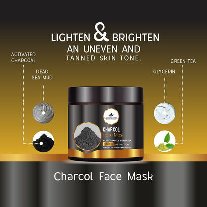 Activated Charcoal Face Mask with Green Tea - 3