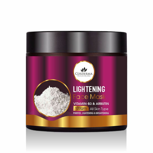 Cosderma Lightening Face Mask - Arbutin & Niacinamide Skin Lightening Face Mask | 120 gm