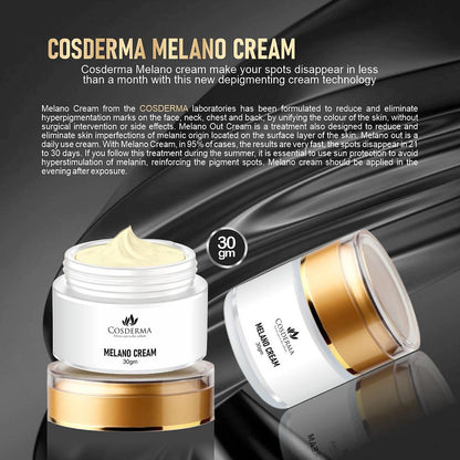 Cosderma Melano Cream - Effective Hyperpigmentation & Brightening Solution