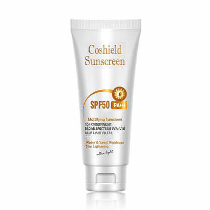 Coshield SPF 50 Mattifying Sunscreen | Broad Spectrum UVA/UVB Protection & Skin Lightening