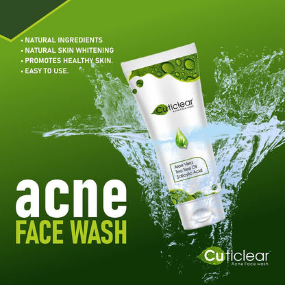 Cuticlear Acne Face Wash | Natural Ingredients for Clear, Healthy Skin