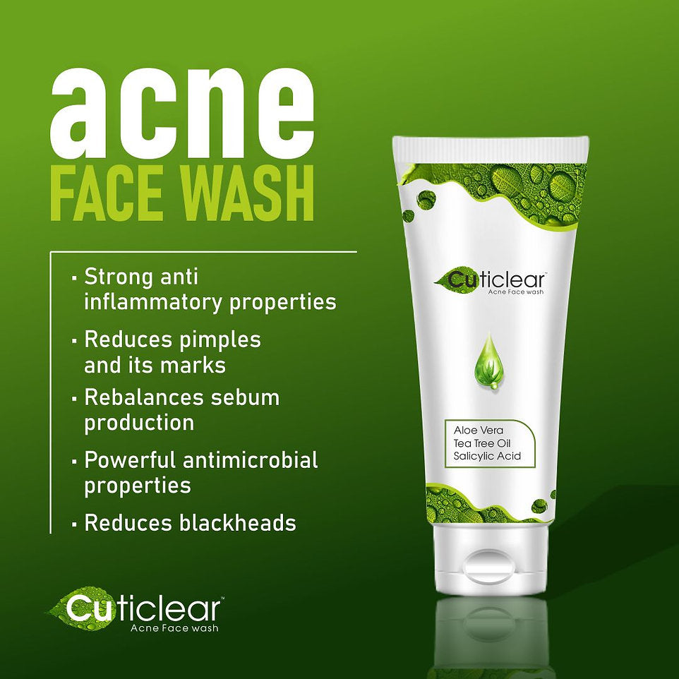 Cuticlear Acne Face Wash | Natural Ingredients for Clear, Healthy Skin