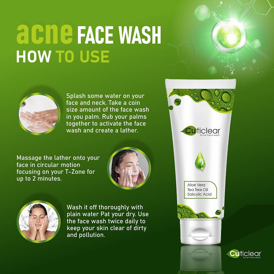 Cuticlear Acne Face Wash | Natural Ingredients for Clear, Healthy Skin