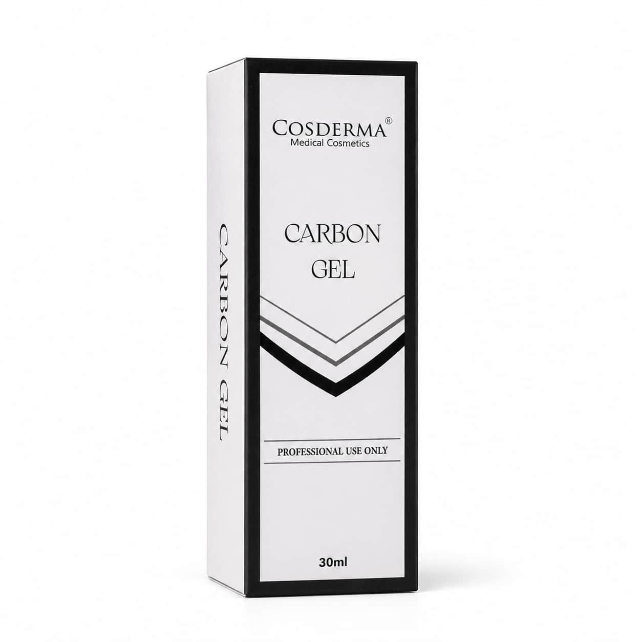 Cosderma Carbon Gel packaging box on a white background
