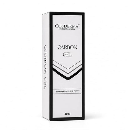 Cosderma Carbon Gel packaging box on a white background