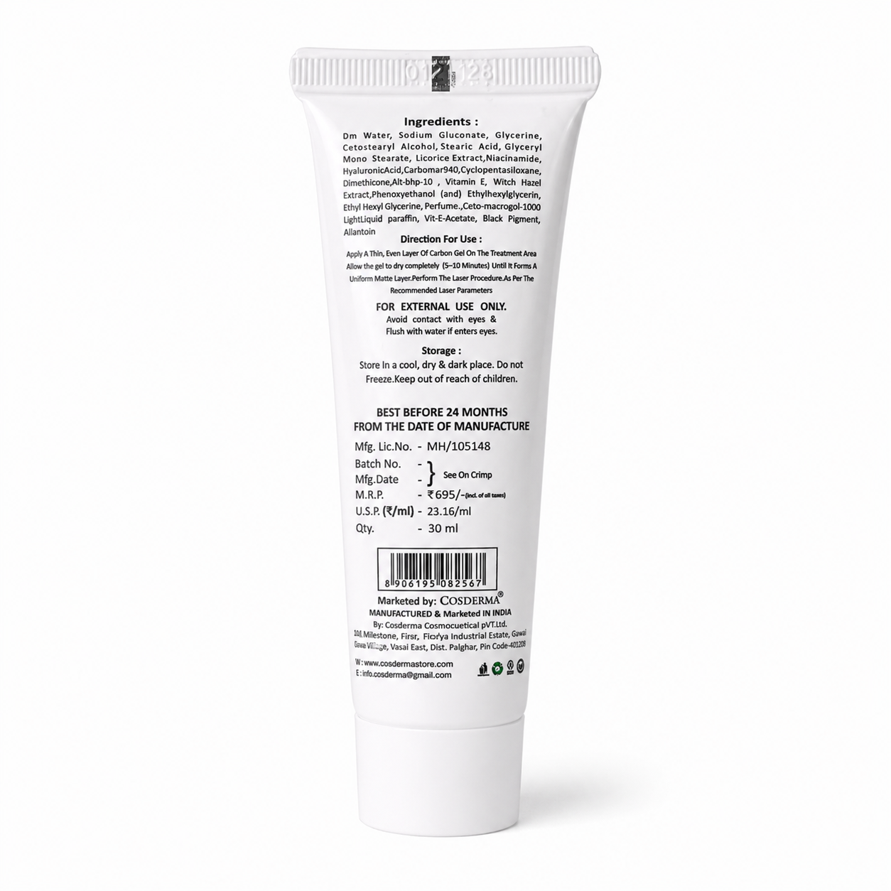 Cosderma Carbon Gel - 30ml