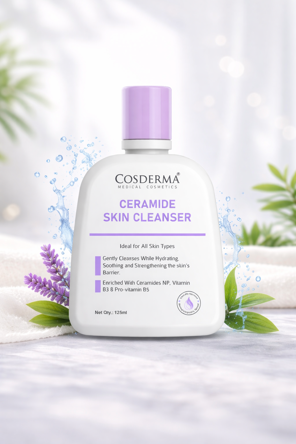 Cosderma Ceramide Skin Cleanser – Hydrating & Barrier Strengthening Cleanser for All Skin Types
