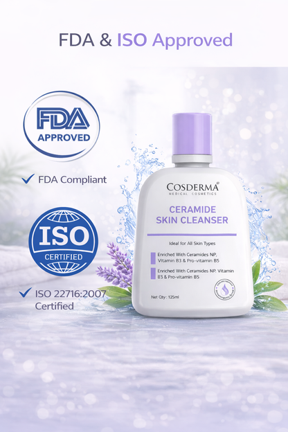 Cosderma Ceramide Skin Cleanser – Hydrating & Barrier Strengthening Cleanser for All Skin Types