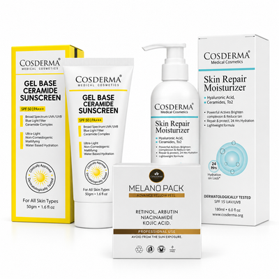 Cosderma Yellow Peel Treatment Kit – Professional Depigmentation Peel (Single Sachet Pack) with Complete Post-Care