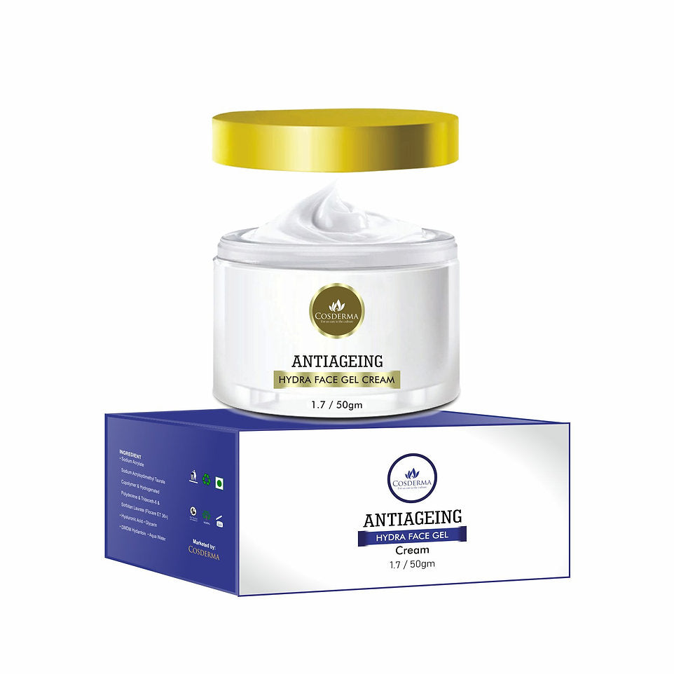 Cosderma Antiaging Hydra Face Cream - for Deep Hydration, Wrinkle Reduction, and Improved Skin Firmness