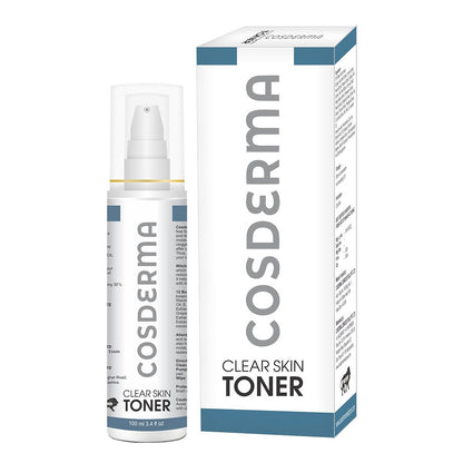 Cosderma Clear Skin Toner | Oil Control & Botanical Enriched Deep Cleanser