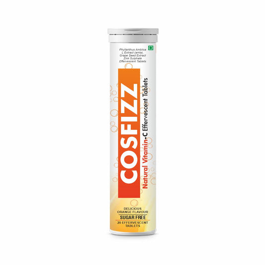 Cosfizz - Natural Vitamin C Effervescent Tablets for Immunity & Skin Health