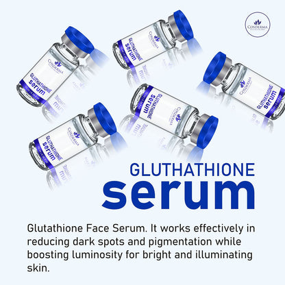 Cosderma Glutathione Serum - Powerful Brightening & Anti-Aging Treatment (5 Vials x 10ml)