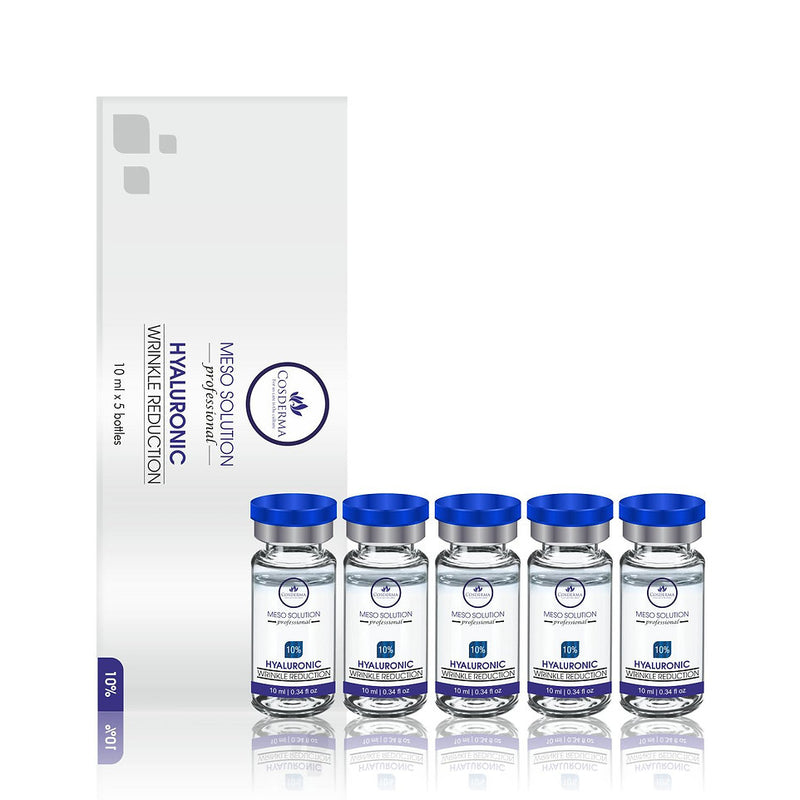 Cosderma Professional Meso Solution – Hyaluronic Wrinkle Reduction Serum | Professional Serum for Wrinkle Reduction & Hydration