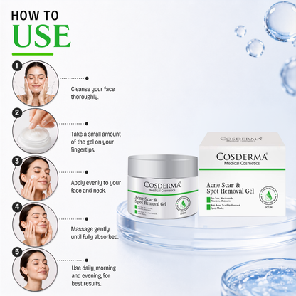 Cosderma Acne Scar & Spot Removal Gel | Advanced Peptides for Youthful Skin