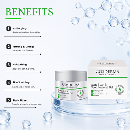 Cosderma Acne Scar & Spot Removal Gel | Advanced Peptides for Youthful Skin