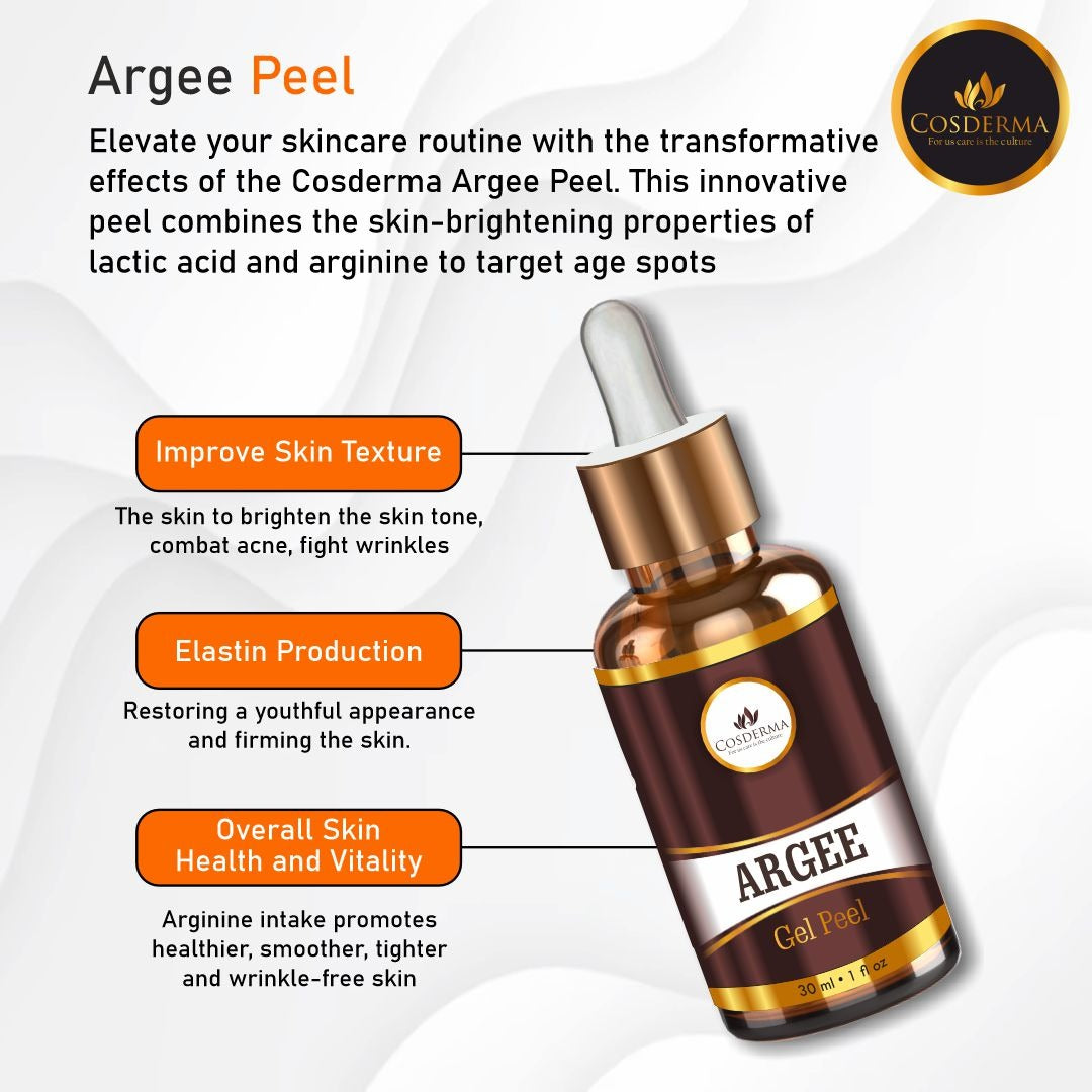 Cosderma Argee Peel - Brightening, Exfoliating & Anti-Aging Treatment | Professional Derma Peel