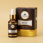 Cosderma Argée Gel Peel set featuring an amber glass dropper bottle with a gold cap and white dropper, next to its dark brown and gold retail box on a warm beige background.