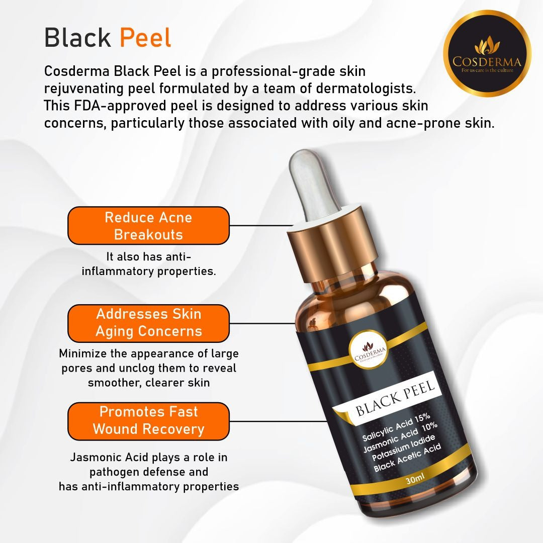 Cosderma Black Peel - Professional Acne & Anti-Aging Treatment | Professional Derma Peel