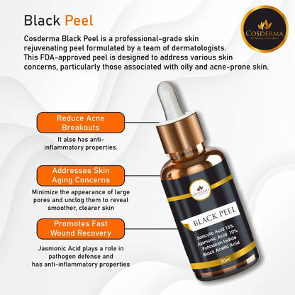 Cosderma Black Peel - Professional Acne & Anti-Aging Treatment | Professional Derma Peel