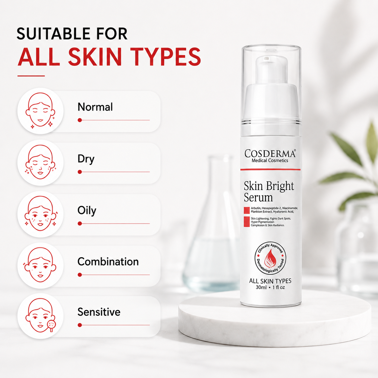 Cosderma Brightening Serum - Drops of Light | Advanced Brightening Formula