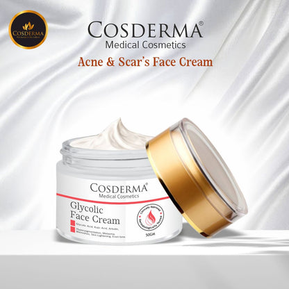 Cosderma Glycolight Face Cream - Brighten & Rejuvenate Overnight Cream | Reduces Acne and Blemishes