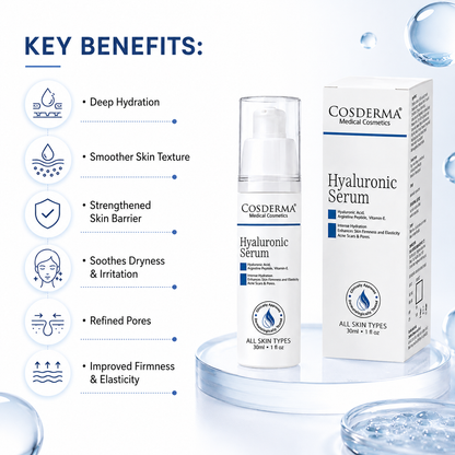 Cosderma Hyaluronic Acid Serum | Hydration, Firming & Skin Texture Enhancement