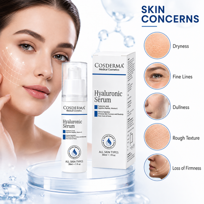 Cosderma Hyaluronic Acid Serum | Hydration, Firming & Skin Texture Enhancement