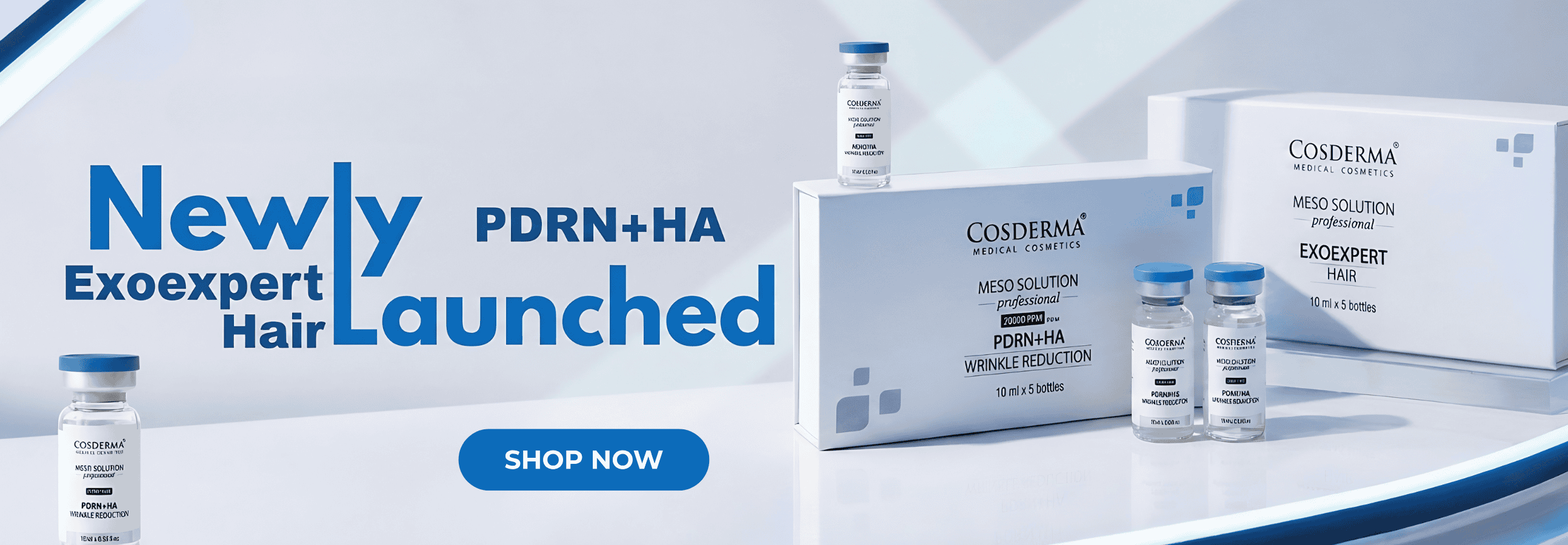 Cosderma Professional Hair & Skin Rejuvenation Combo – EXOEXPERT HAIR & PDRN + HA