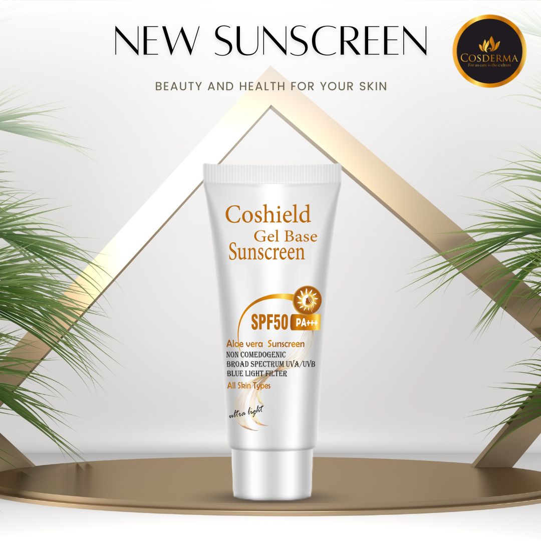 Coshield Gel Base Sunscreen SPF50 PA+++ | Aloe Vera, Non-Comedogenic, Ultra-Light Formula