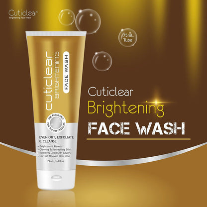 Cuticlear Brightening Face Wash | Exfoliate & Even Skin Tone