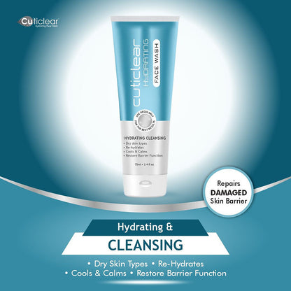 Cuticlear Hydrating Face Wash | Repair Damaged Skin Barrier & Hydrate Dry Skin