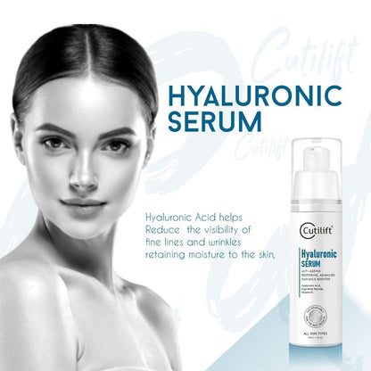 Cutilift Hyaluronic Serum - Anti-Aging, Hydrating & Skin Firming Serum