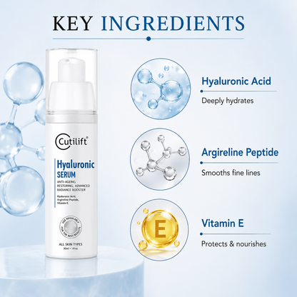 Cutilift Hyaluronic Serum - Anti-Aging, Hydrating & Skin Firming Serum